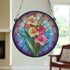 Gladiolus Stained Glass Effect Suncatcher